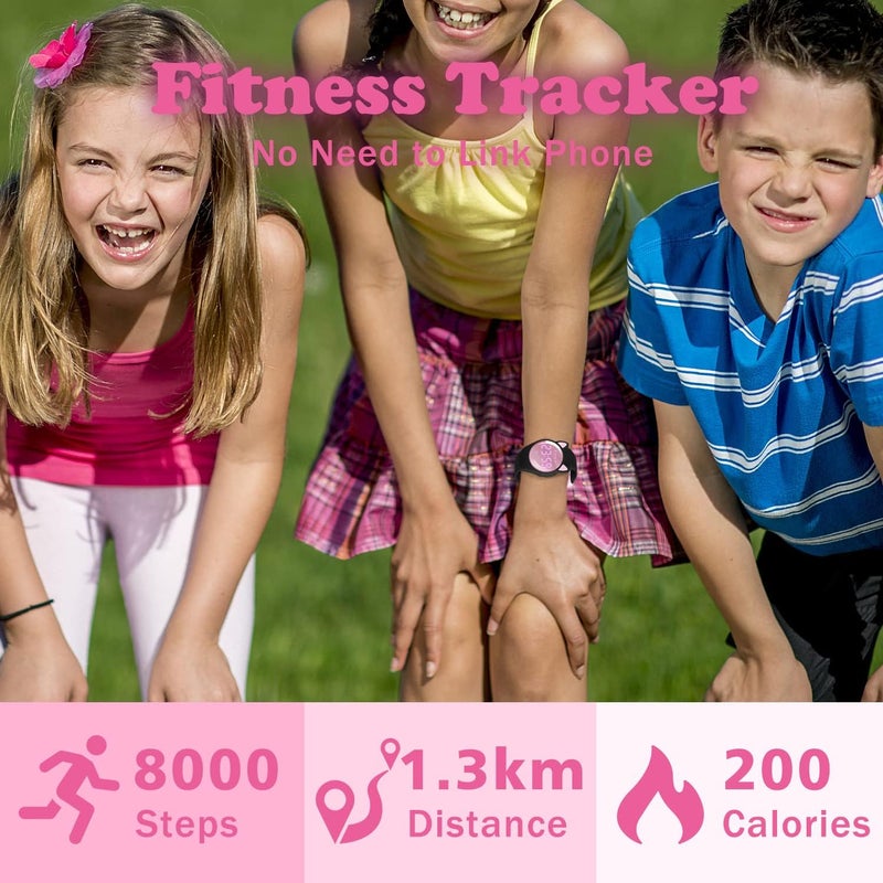 A ALPS Kids Watches for Girls Boys Digital Sport Watch with Step Counter Pedometer Vibration Alarm Clock, No App Waterproof Fitness Tracker Kids Watch Boys Girls Teens Students Ages 5-16 - Image 2
